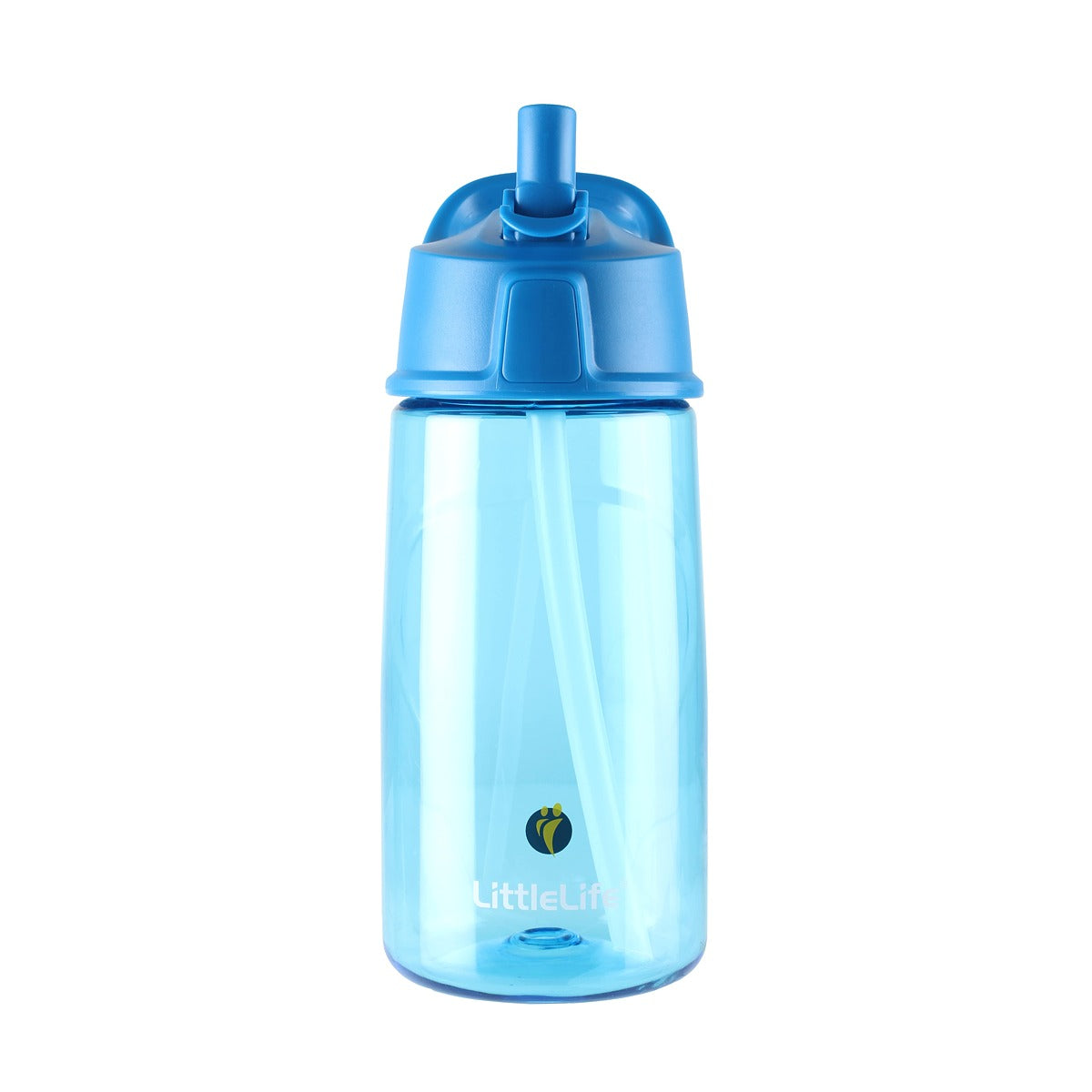 LittleLife Dětská lahev s brčkem Flip-Top Bottle 550 ml Modrá