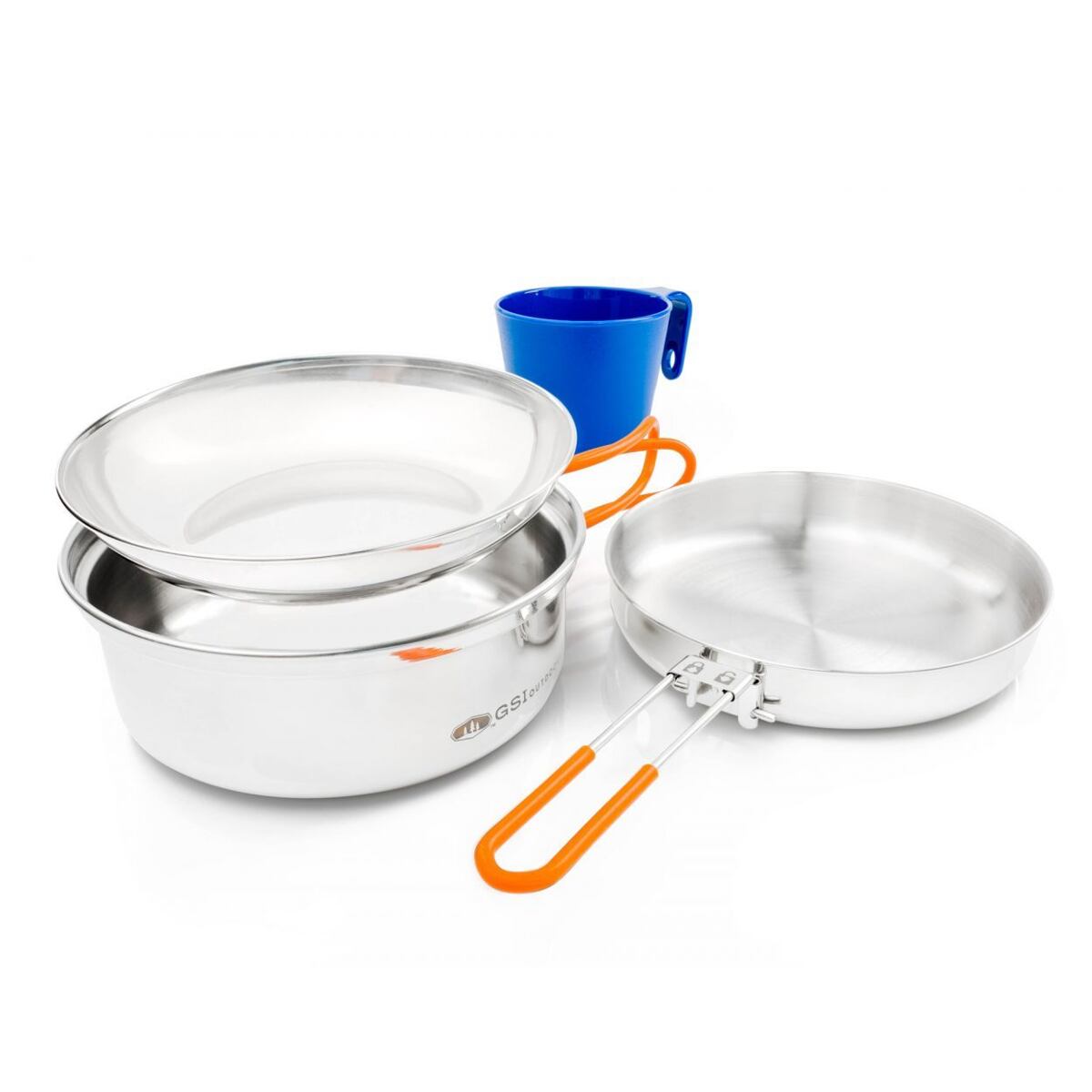 GSI outdoors Sada nádobí pro jednu osobu GSI Outdoors Glacier Stainless 1 Person Mess Kit