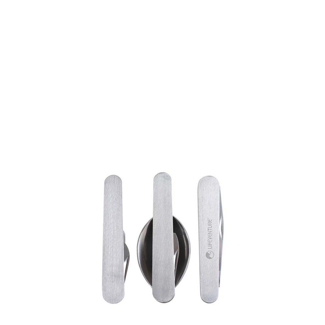 LifeVenture Set skládacího příboru Lifeventure Knife Fork Spoon Set - Folding