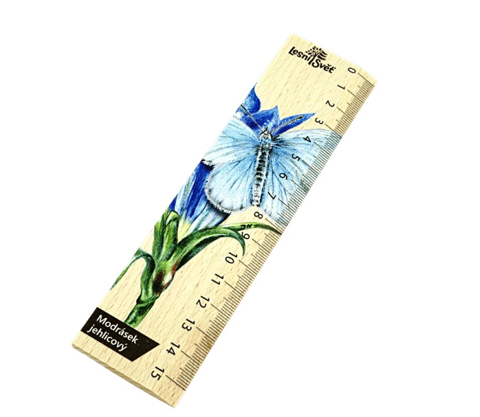 Lesní svět Dřevěné pravítko 15 cm