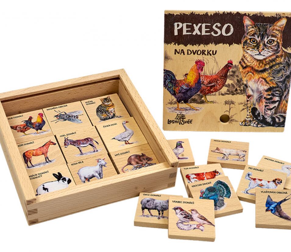 Lesní svět Dřevěné pexeso Klasické - varianty