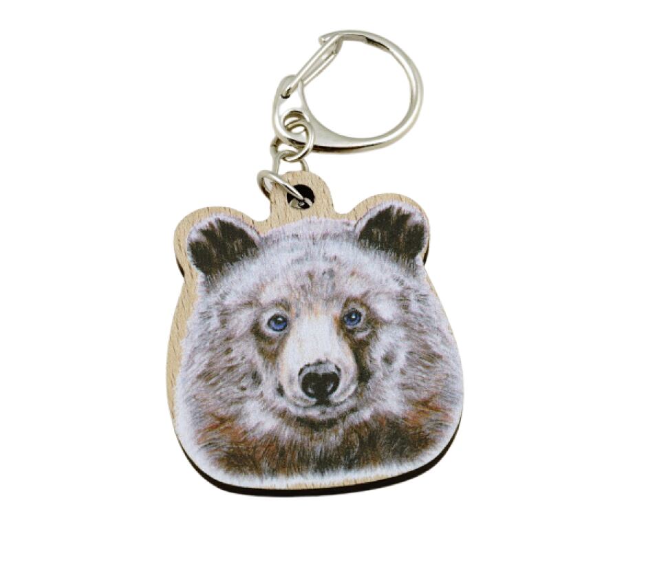 Lesní svět Dřevěný přívěsek na klíče zvíře