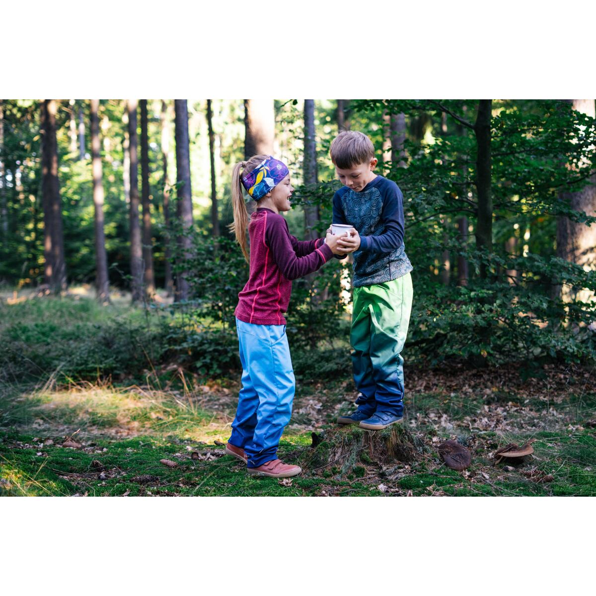 Devold Dětské funkční tričko s merinem Duo active woods s dlouhým rukávem