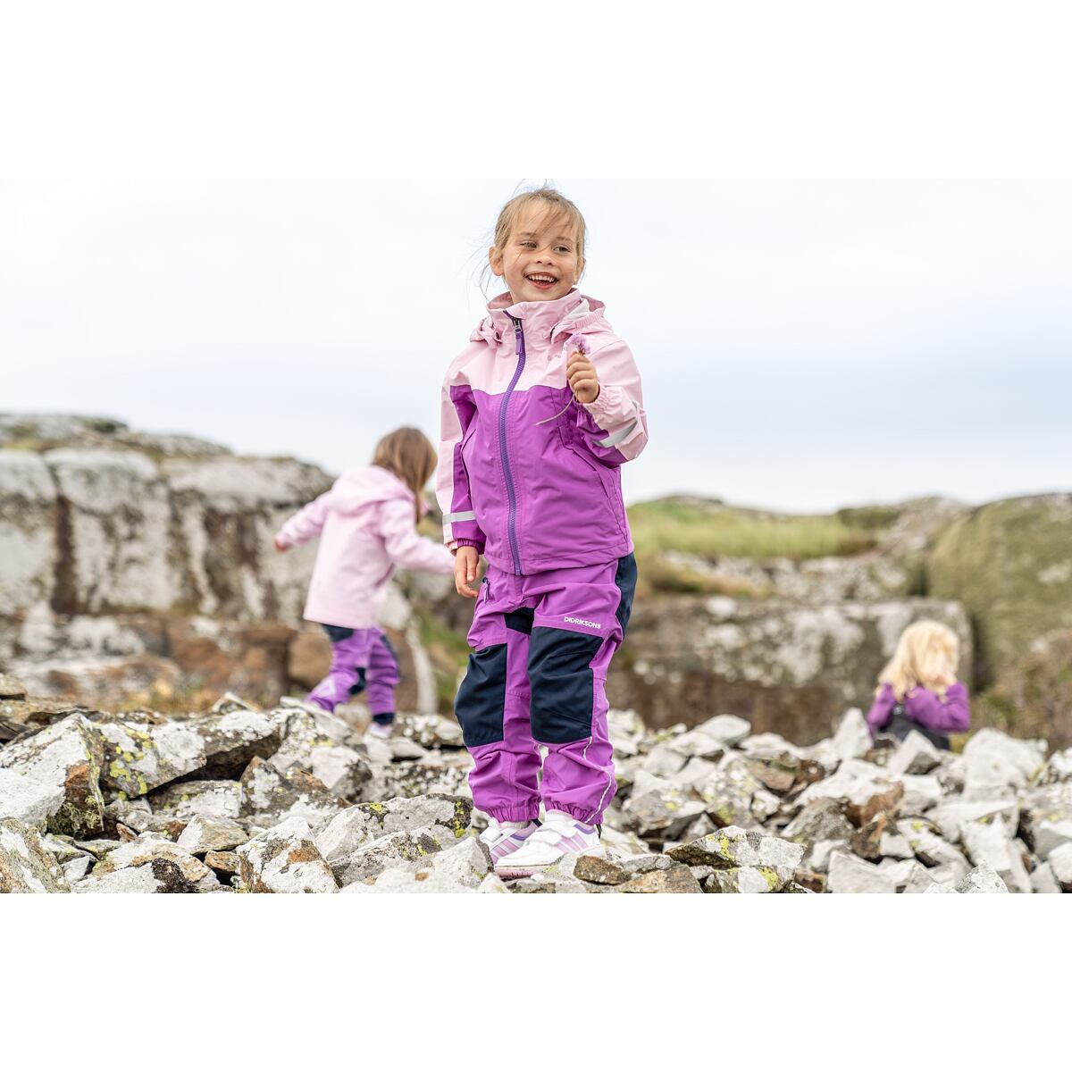 Didriksons Dětská nepromokavá bunda Pilvi tulip purple - ROSTOUCÍ