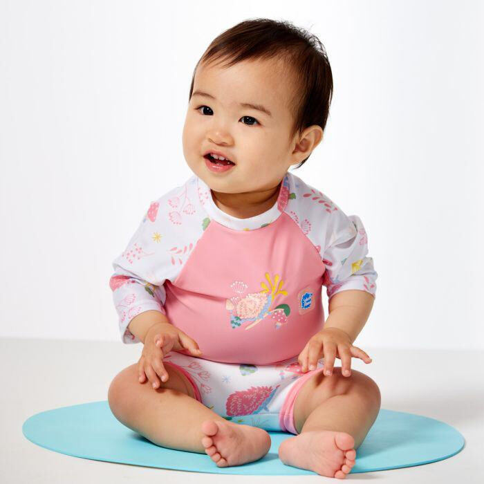 Splash About Dětské plavky/kostýmek Happy Nappy 3/4 rukáv Forest Walk