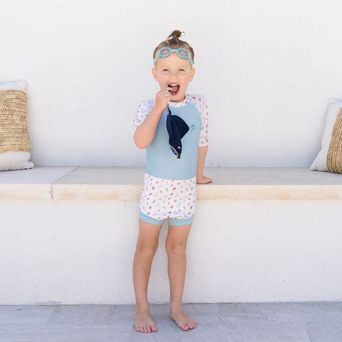 Splash About Dětské plavky/kostýmek Happy Nappy 3/4 rukáv Little Acorns