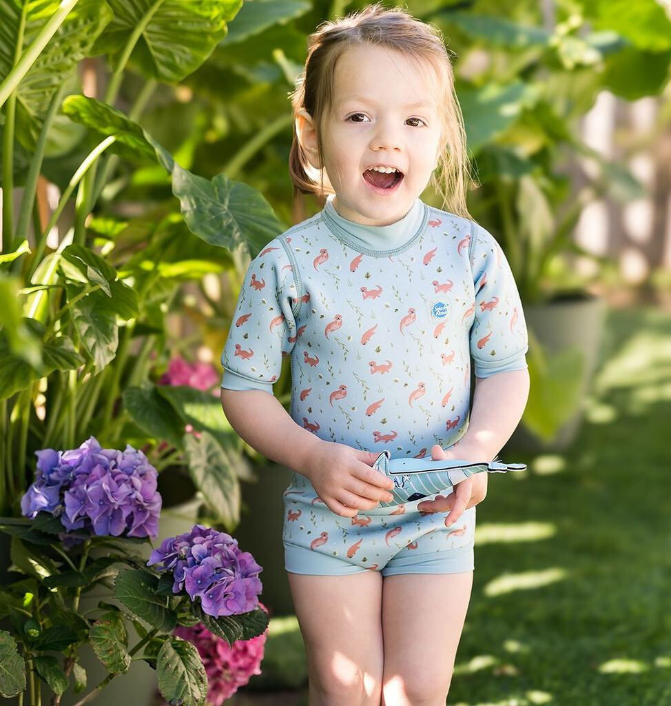 Splash About Dětské neoprénové UV body s krátkým rukávem Playful Otters