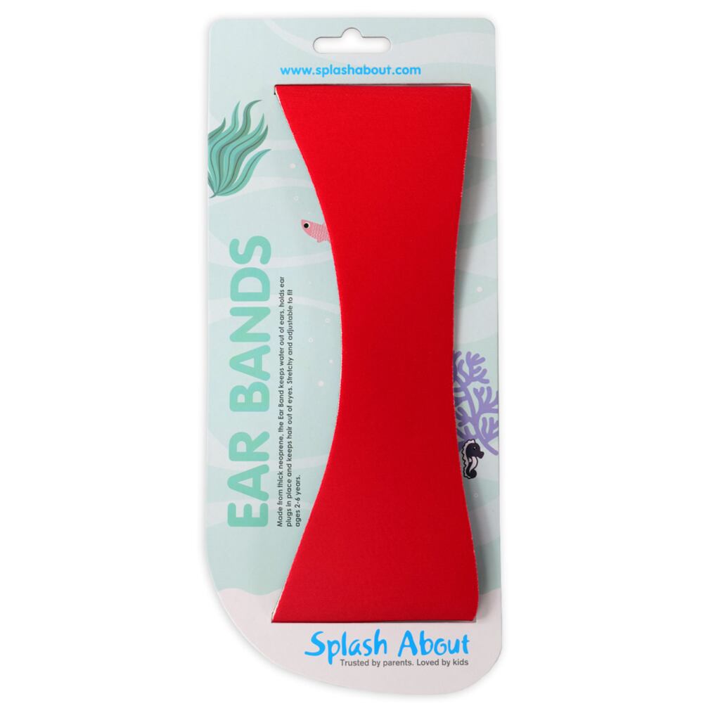 Splash About Dětská neoprénová čelenka na plavání červená 2 - 6 let