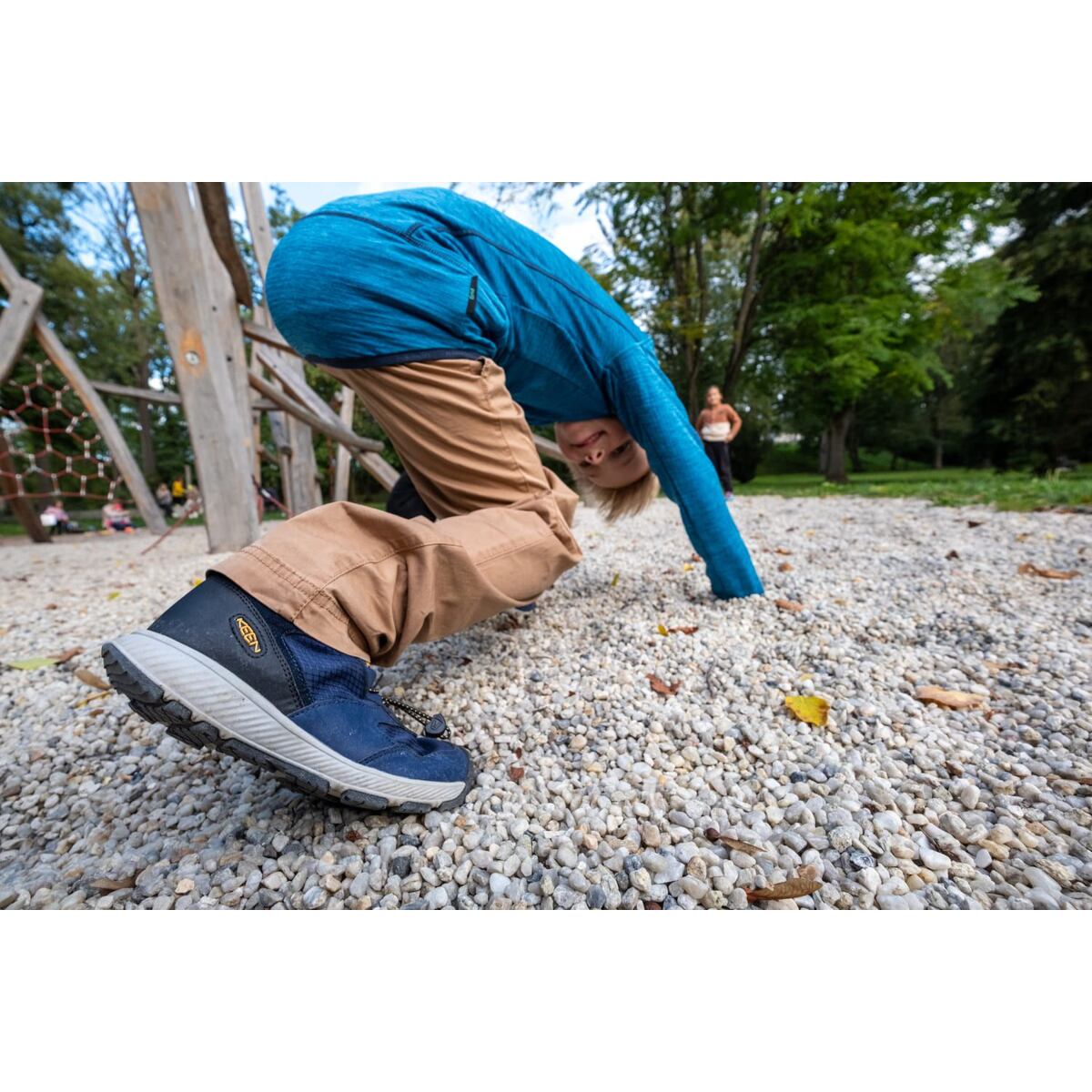 KEEN Dětské boty Skua WP - naval academy/evening primrose