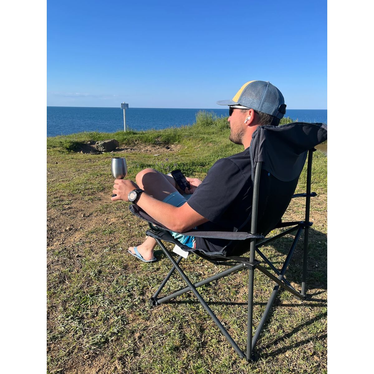 GSI outdoors Skládací sklenička na bílé víno GSI Outdoors Glacier Stainless Nesting Wine Glass