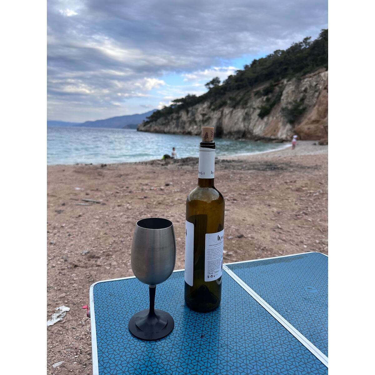 GSI outdoors Skládací sklenička na bílé víno GSI Outdoors Glacier Stainless Nesting Wine Glass