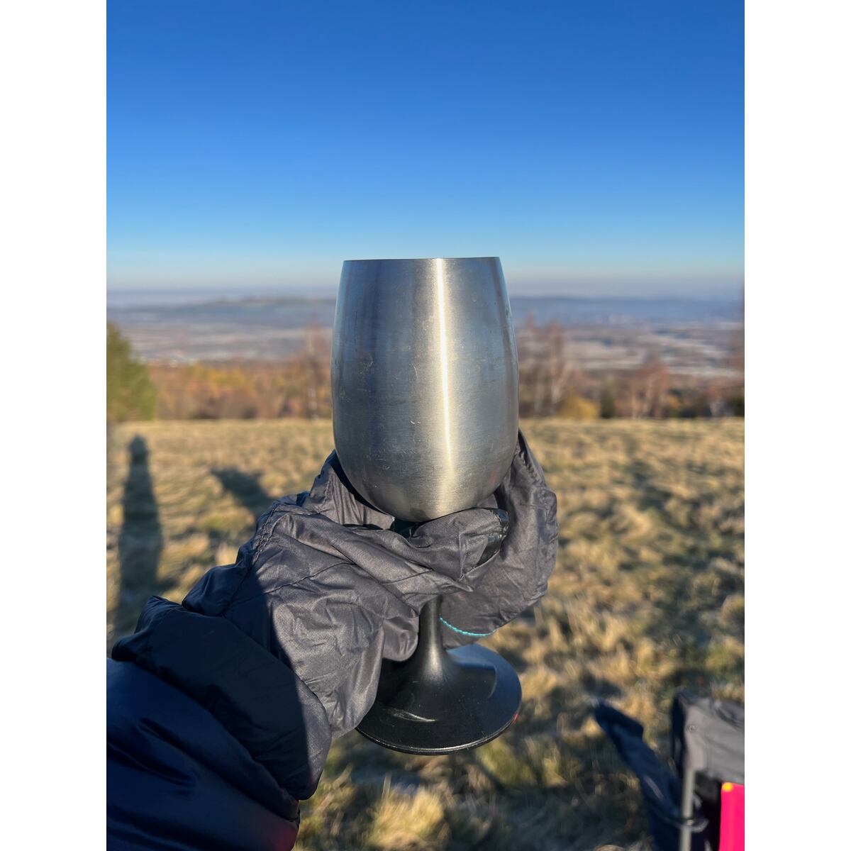 GSI outdoors Skládací sklenička na bílé víno GSI Outdoors Glacier Stainless Nesting Wine Glass