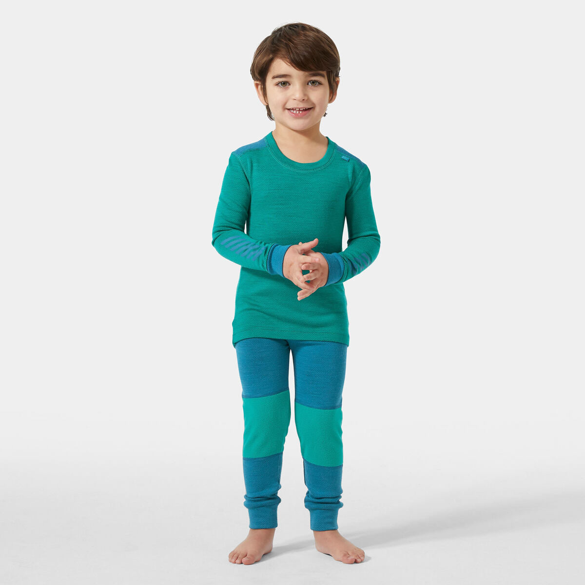 Helly Hansen Dětské termoprádlo K Lifa Merino set - green