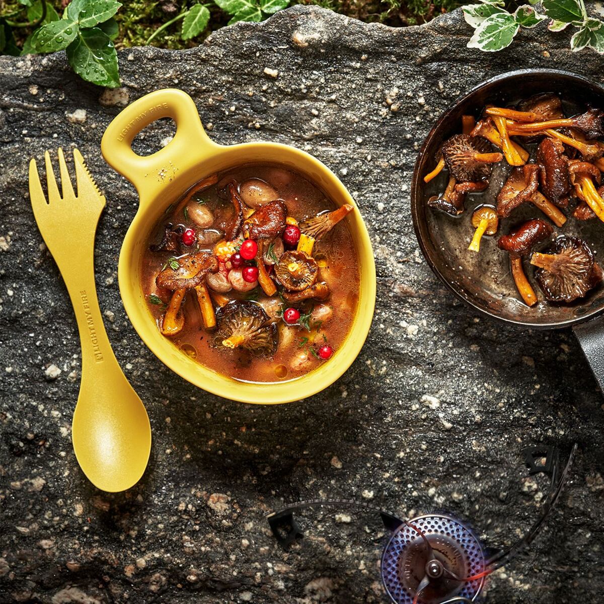 Light my fire Cestovní příbor Swedish Spork original 2-pack mustyyellow/hazyblue