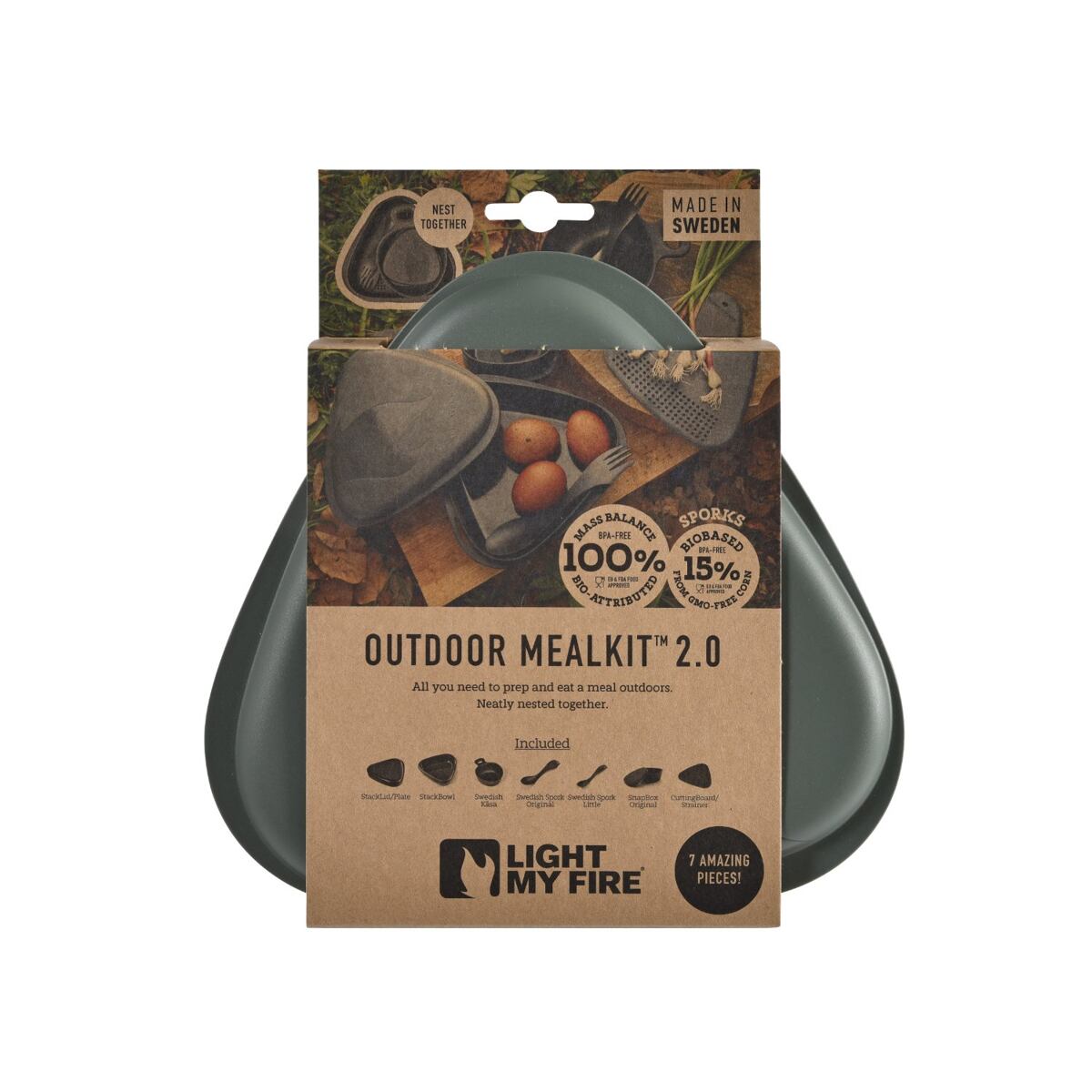 Light my fire Cestovní sada nádobí Outdoor MealKit 2.0 hazyblue