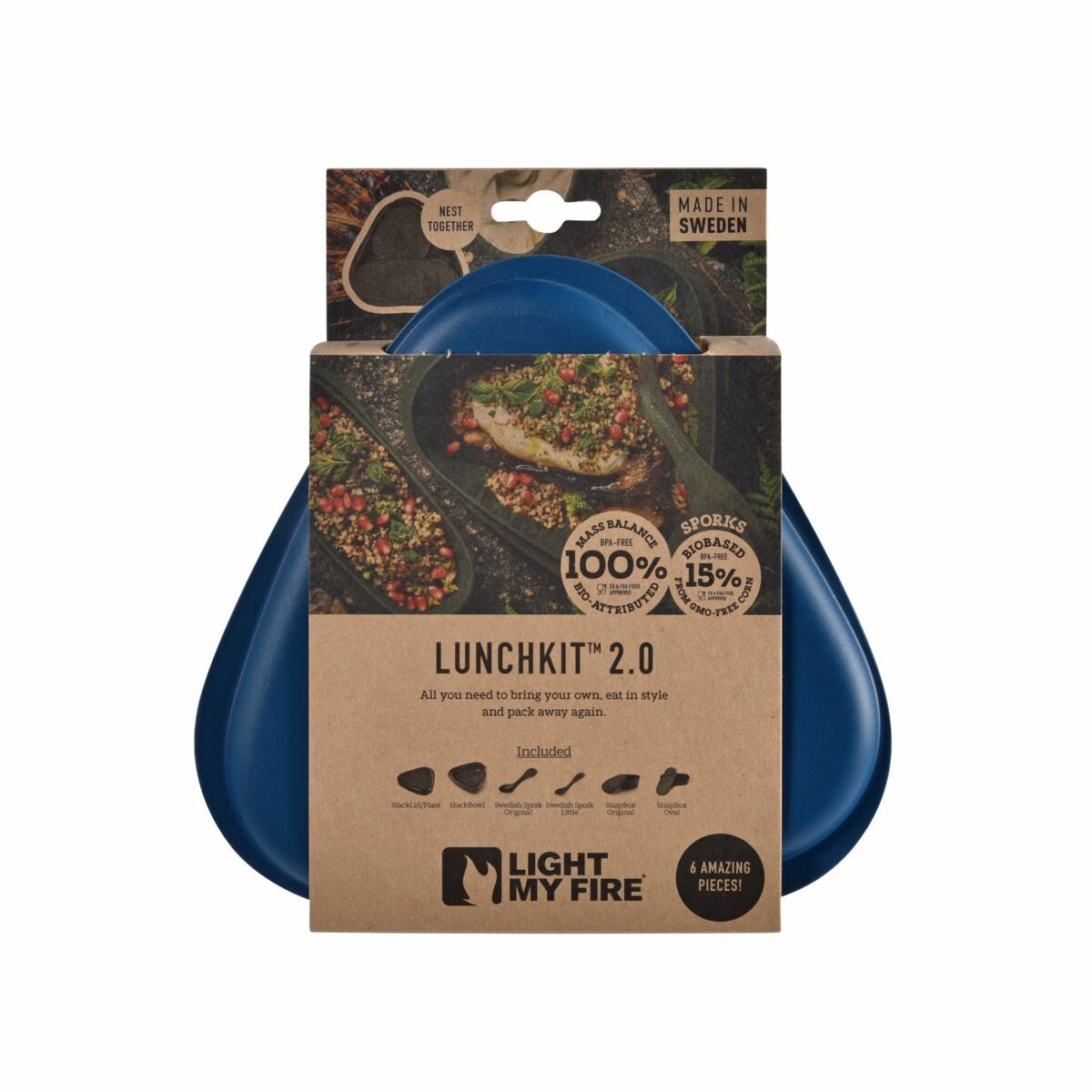 Light my fire Cestovní svačinová sada LunchKit 2.0 dustypink