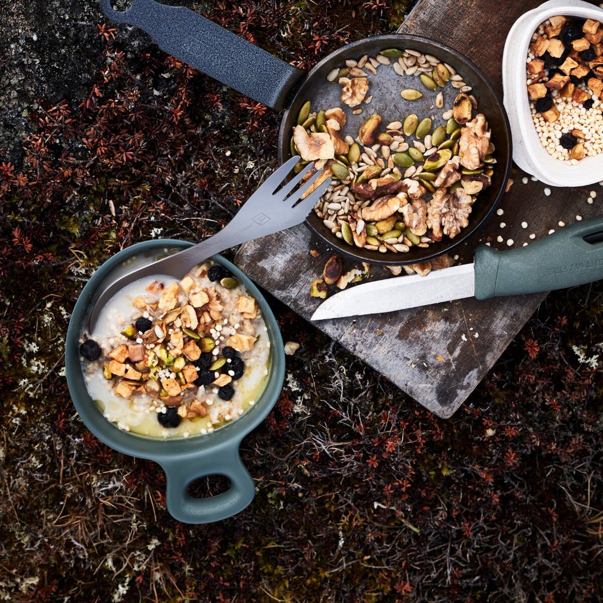 Light my fire Cestovní miska s uchem Swedish Kåsa dustypink