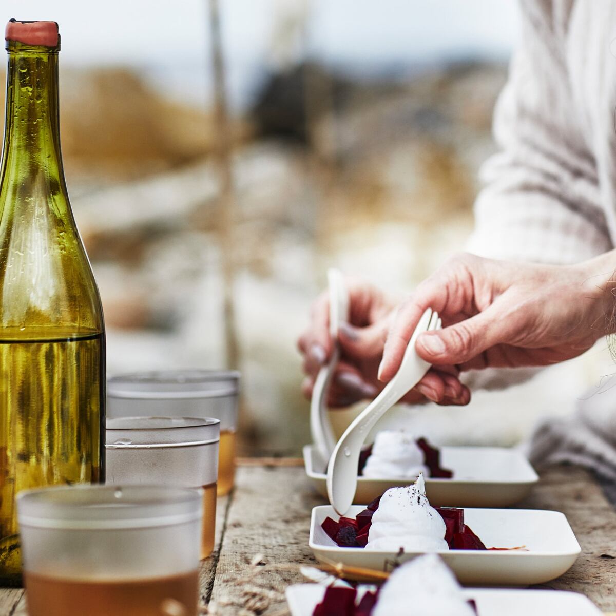 Light my fire Dětský cestovní příbor Swedish Spork little 2-pack sandygreen/dustypink