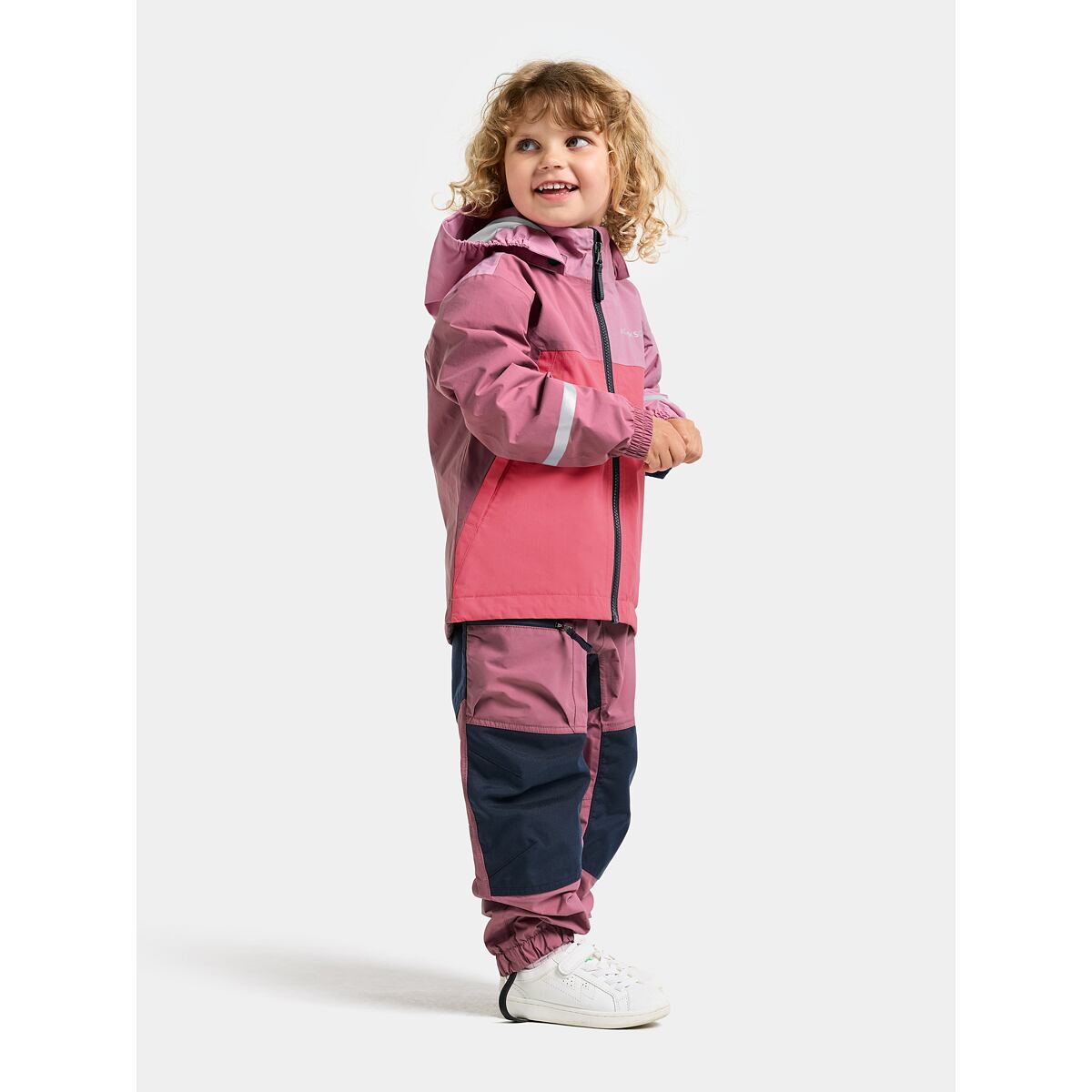 Didriksons Dětská nepromokavá bunda Pilvi heather pink - ROSTOUCÍ