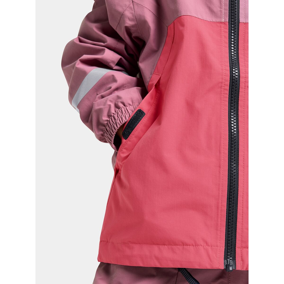 Didriksons Dětská nepromokavá bunda Pilvi heather pink - ROSTOUCÍ