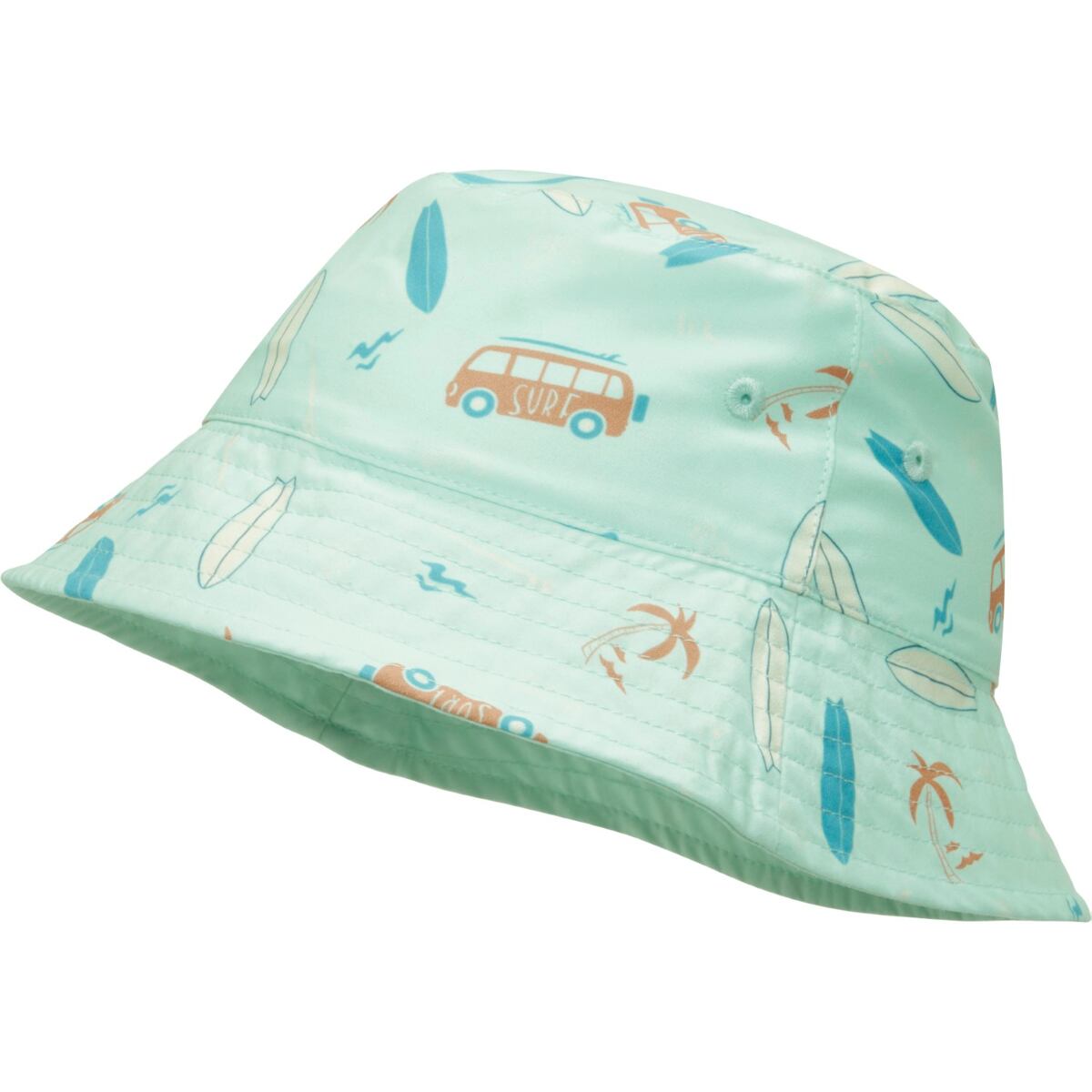 Playshoes Dětský UV klobouk Surfbus oboustranný - mint green