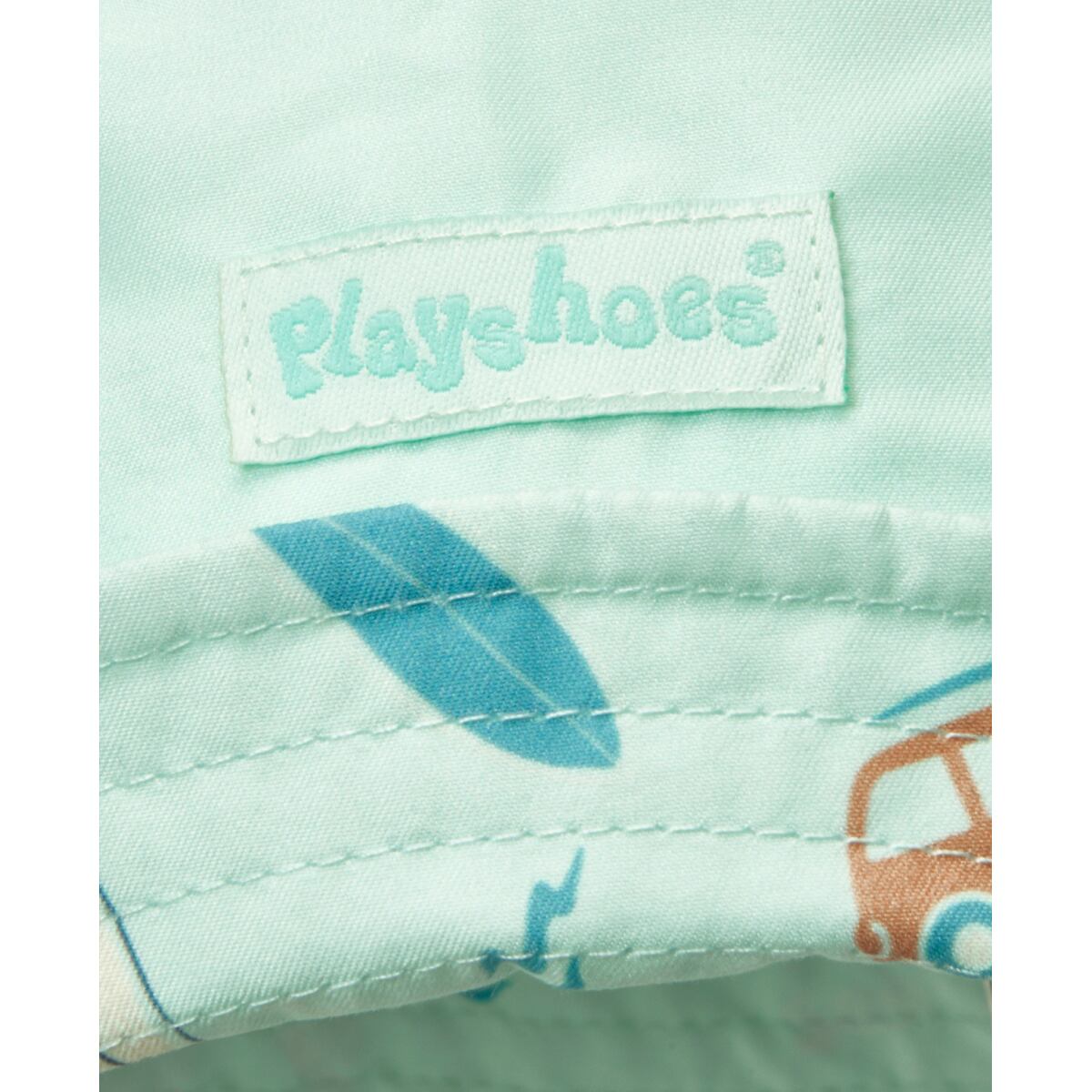 Playshoes Dětský UV klobouk Surfbus oboustranný - mint green