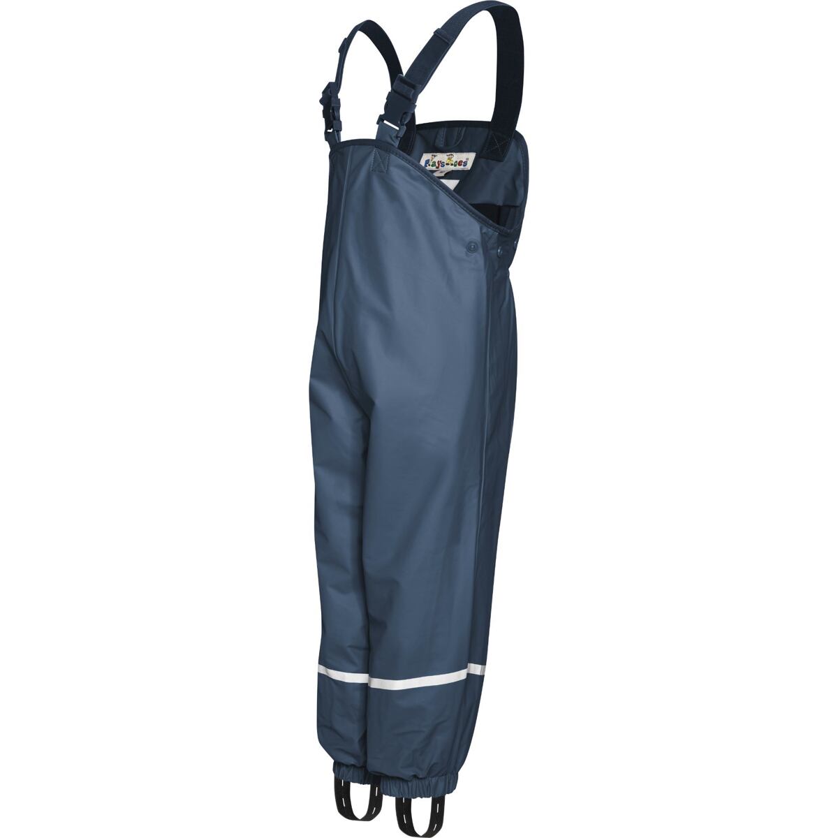 Playshoes Dětské kalhoty do deště s fleecem modré