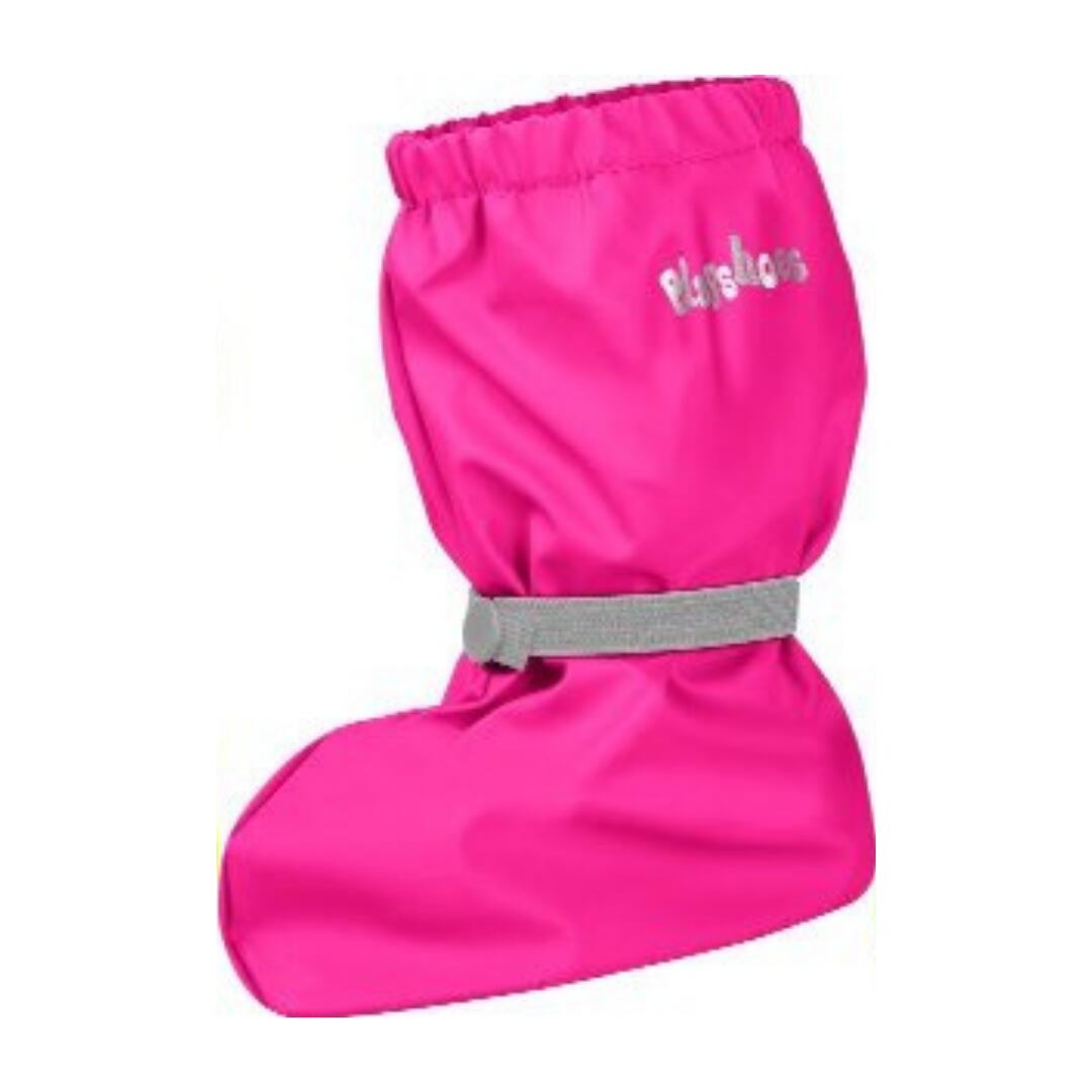 Playshoes Dětské capáčky do deště s fleecem neonově růžové