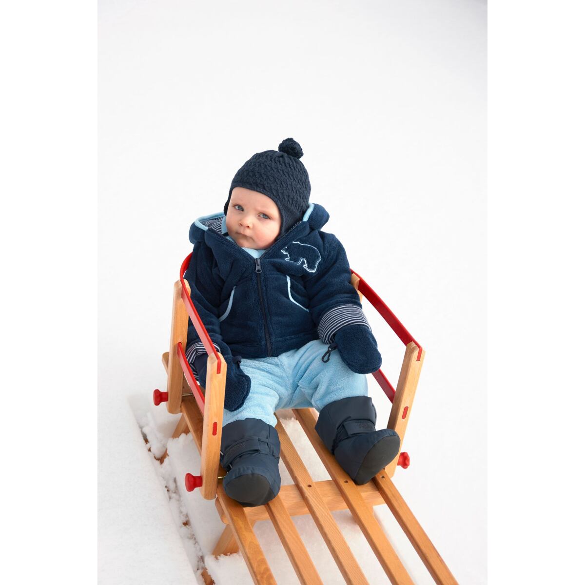 Playshoes Dětské zimní capáčky Thermo bootie tmavě modré