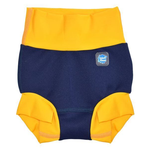 Splash About Dětské plenkové plavky Happy Nappy DUO navy/yellow