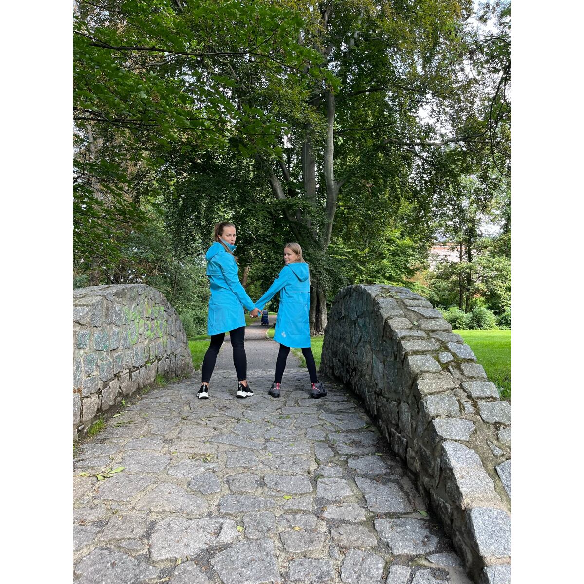 Huppa Dívčí softshellový kabát Ava arctic blue REFLEX