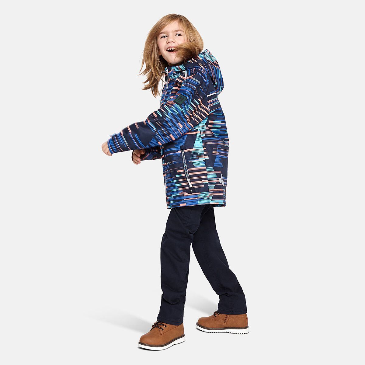 Huppa Dětská nepromokavá bunda Terrel navy pattern