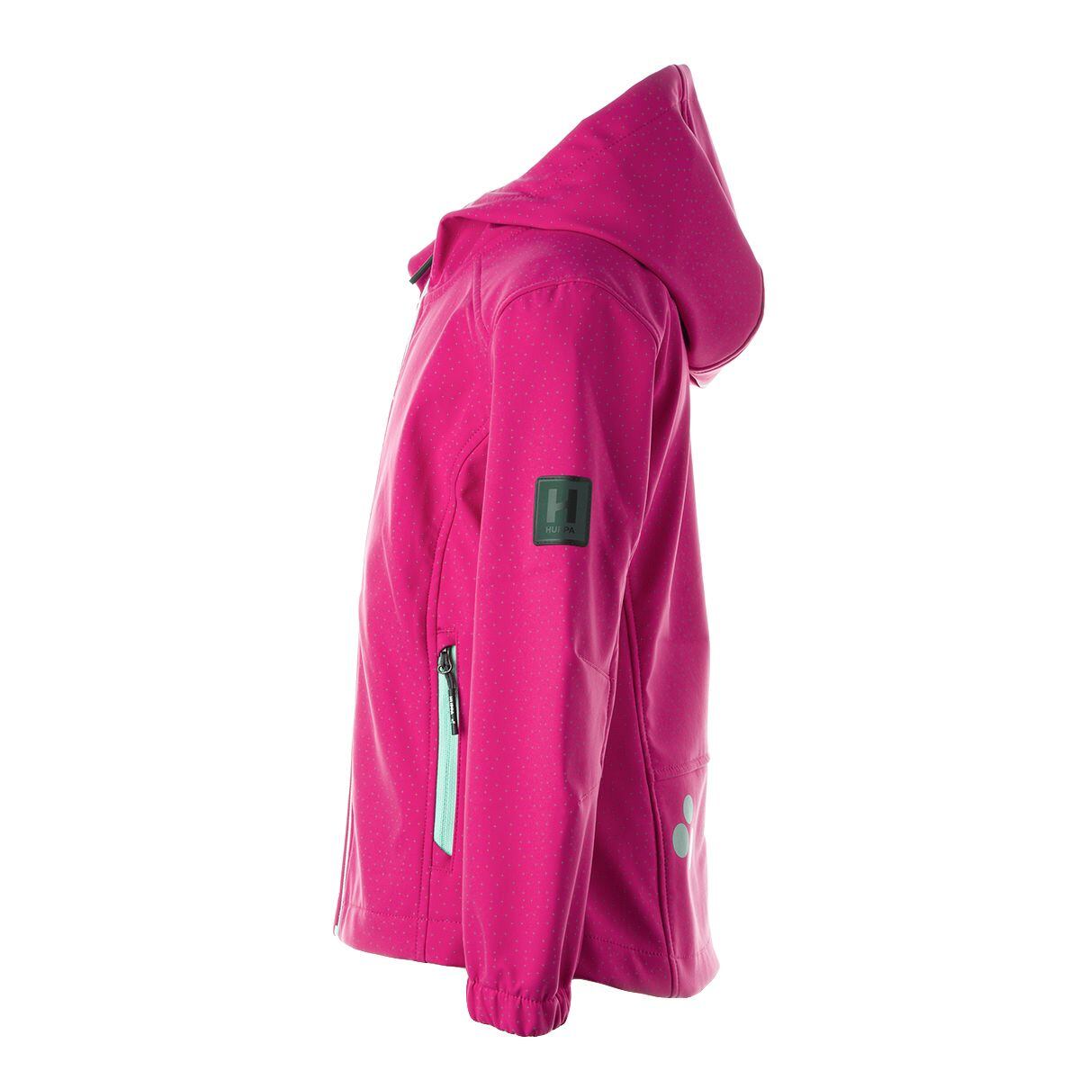 Huppa Dětská softshellová bunda Nera fuchsia REFLEX