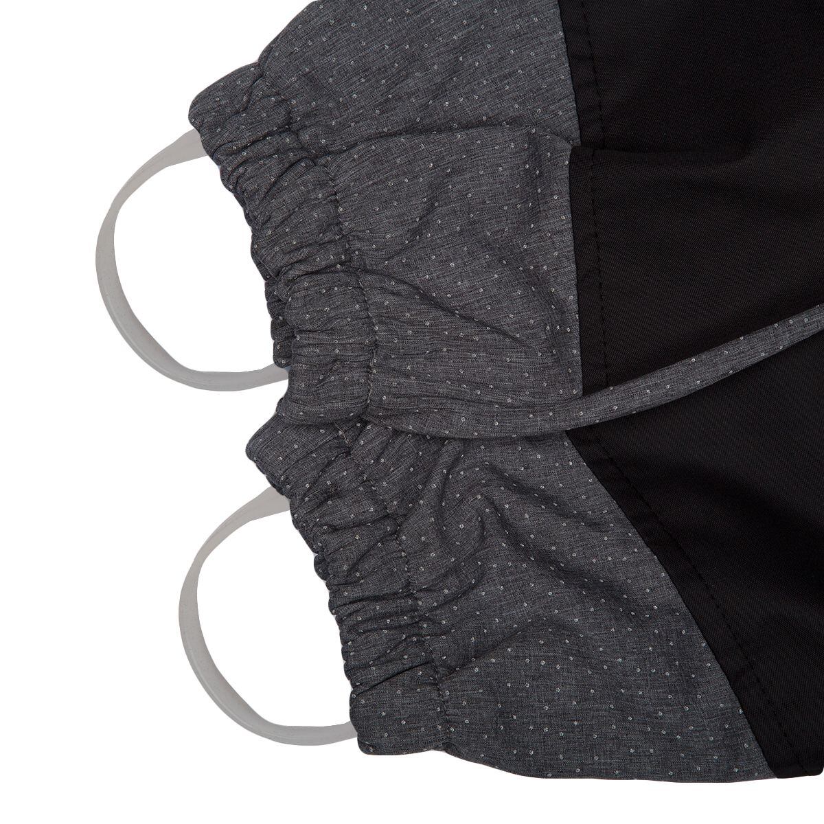 Huppa Dětská softshellová kombinéza Adal dark gray/black REFLEX