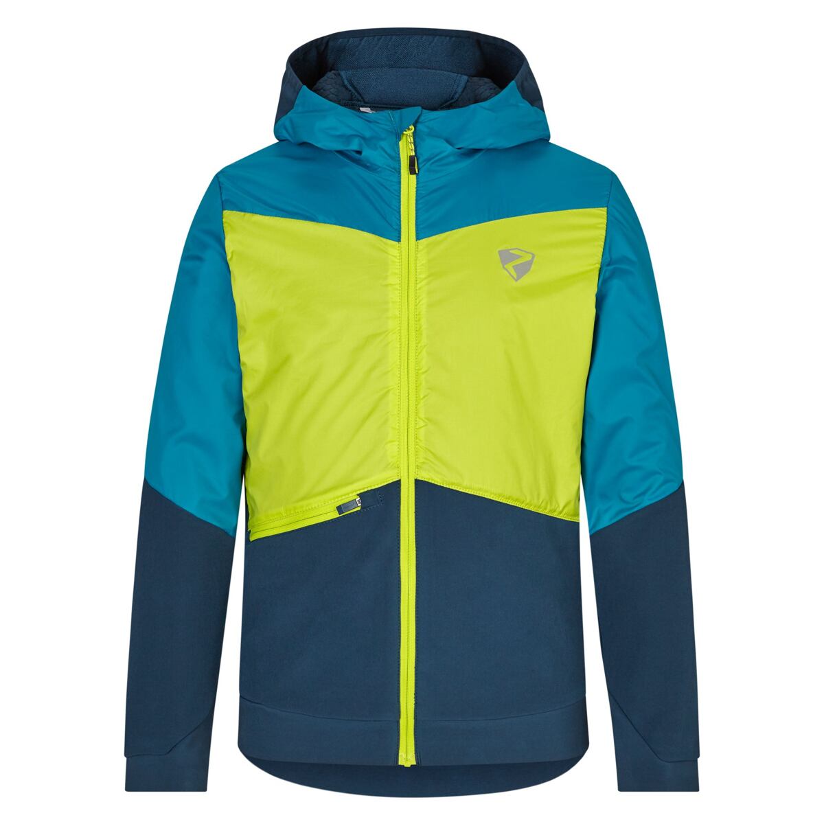 Ziener Dětská zateplená bunda Naile Jr - teal crystal na běžky, skialpy, kolo