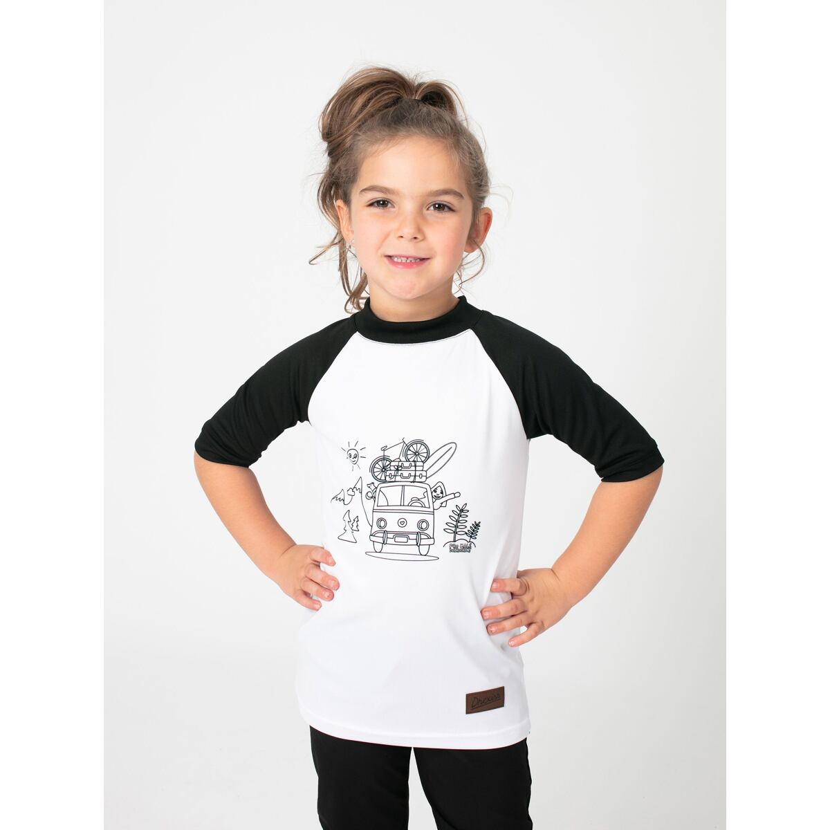 Promaledobrodruhy Dětské funkční UV tričko CoolMax krátký rukáv black