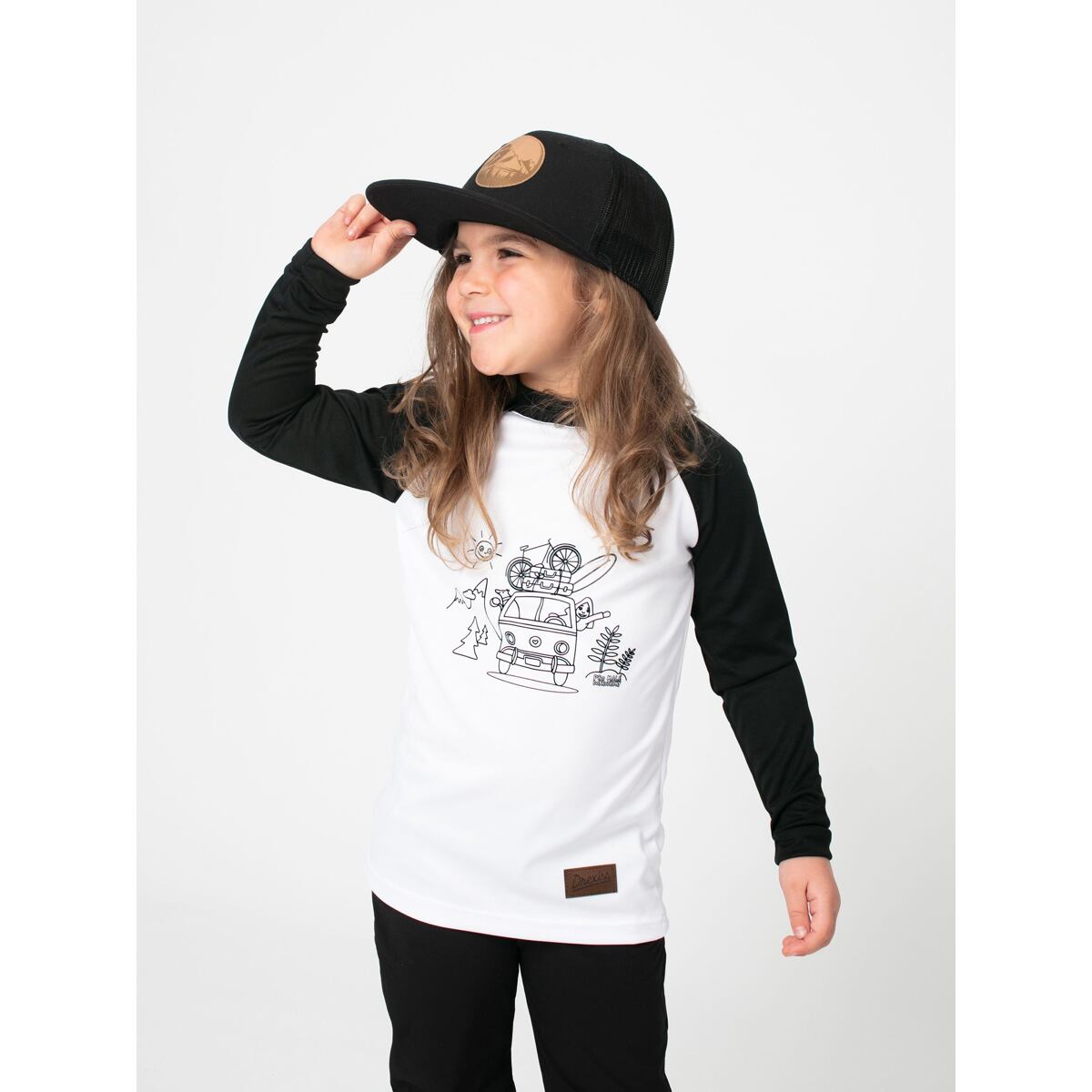 Promaledobrodruhy Dětské funkční UV tričko CoolMax dlouhý rukáv black