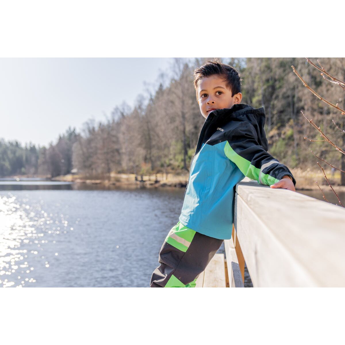 Didriksons Dětská nepromokavá bunda Pilvi flag blue - ROSTOUCÍ