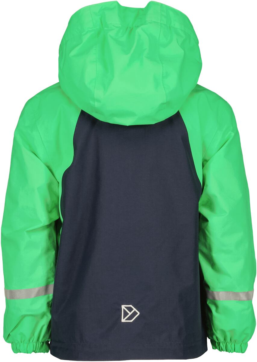 Didriksons Dětská nepromokavá bunda s fleecem Enso frog green - ROSTOUCÍ