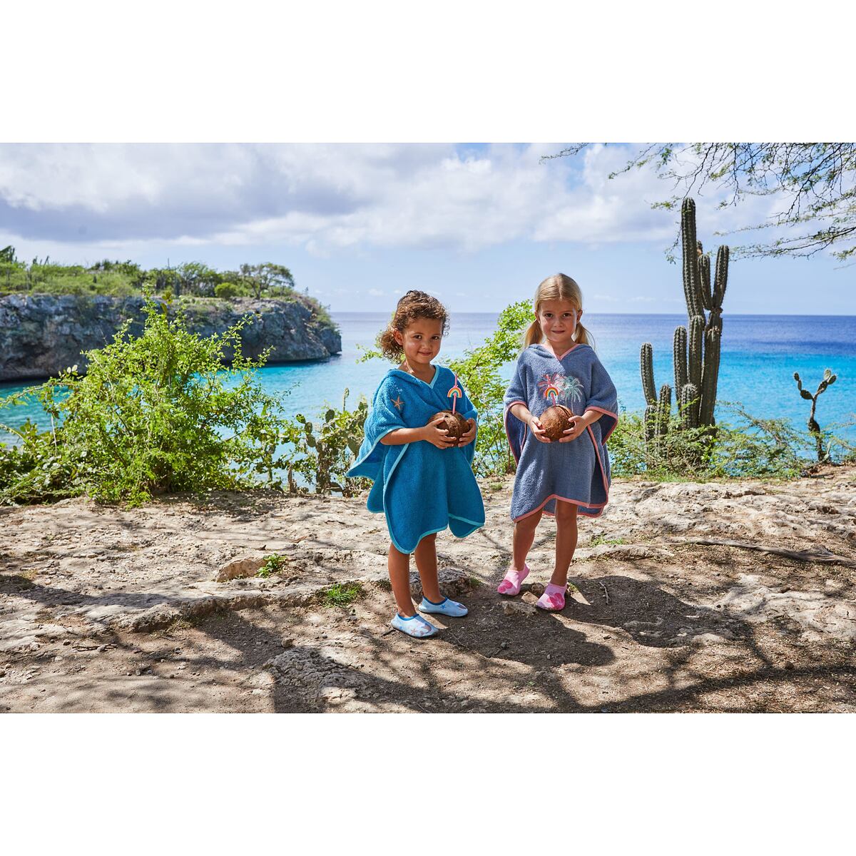 Playshoes Dětské pončo Palmy