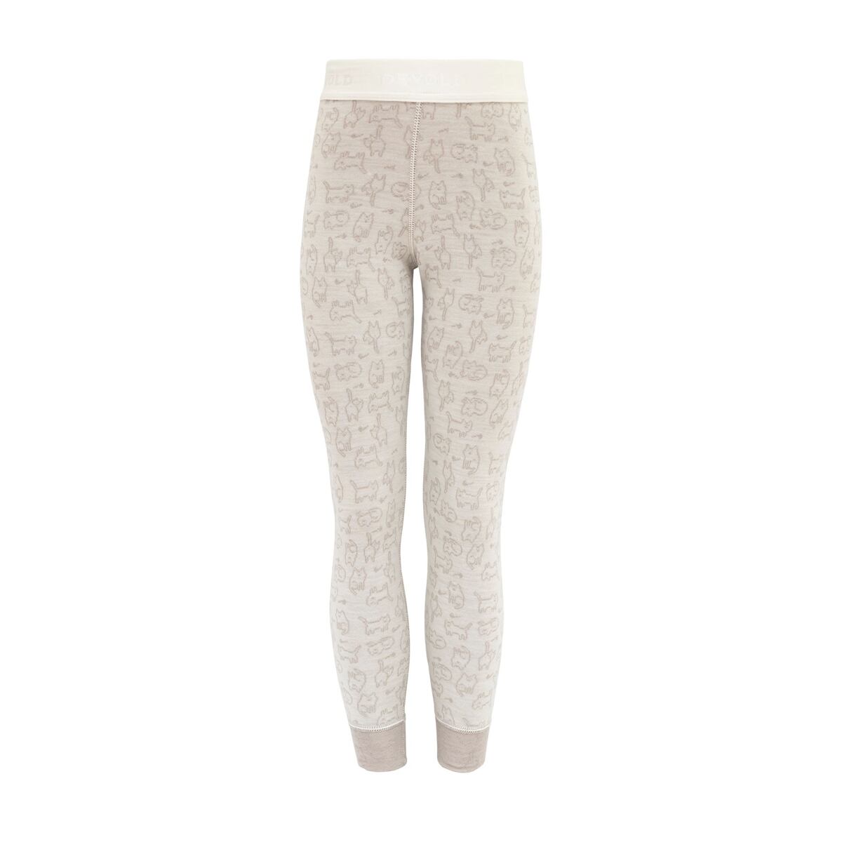Devold Dětské funkční kalhoty s merinem Duo active raw white