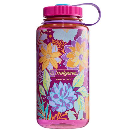 Nalgene Lahev Wide Mouth 1000 ml Magenta Botanical Florals