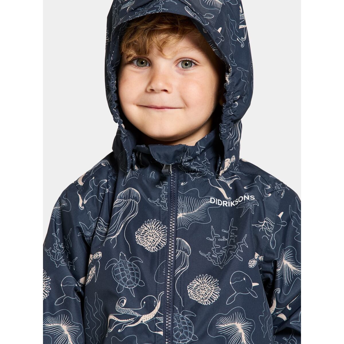 Didriksons Dětská nepromokavá bunda Norma ocean navy - ROSTOUCÍ