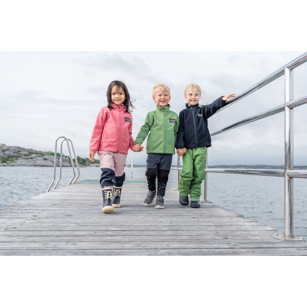 Didriksons Dětské softshellové kalhoty Lovet navy