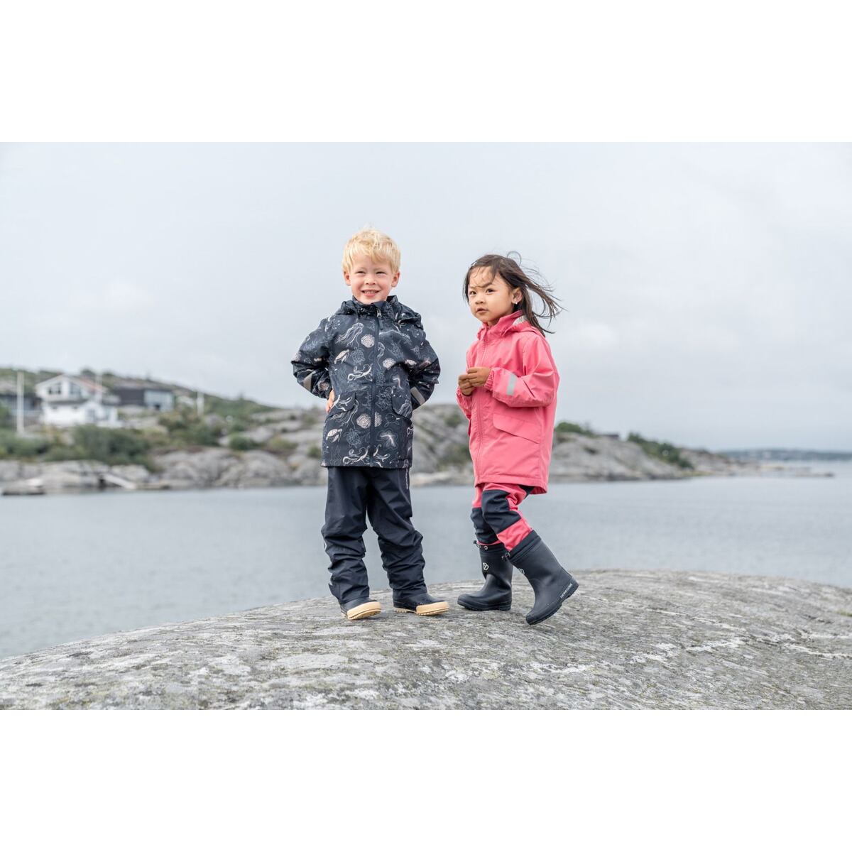 Didriksons Dětské softshellové kalhoty Lovet dusty azalea