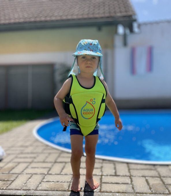 AquaKiddo Dětská plavecká vesta Swim Vest - pink