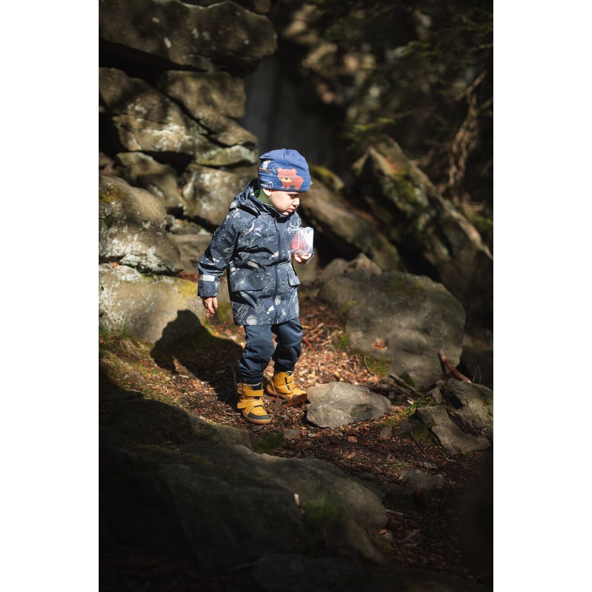 Didriksons Dětská nepromokavá bunda Norma ocean navy - ROSTOUCÍ