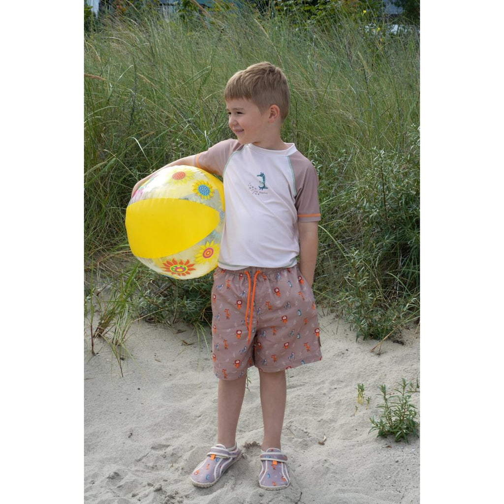 Playshoes Dětské UV tričko Wild Animals - krátký rukáv