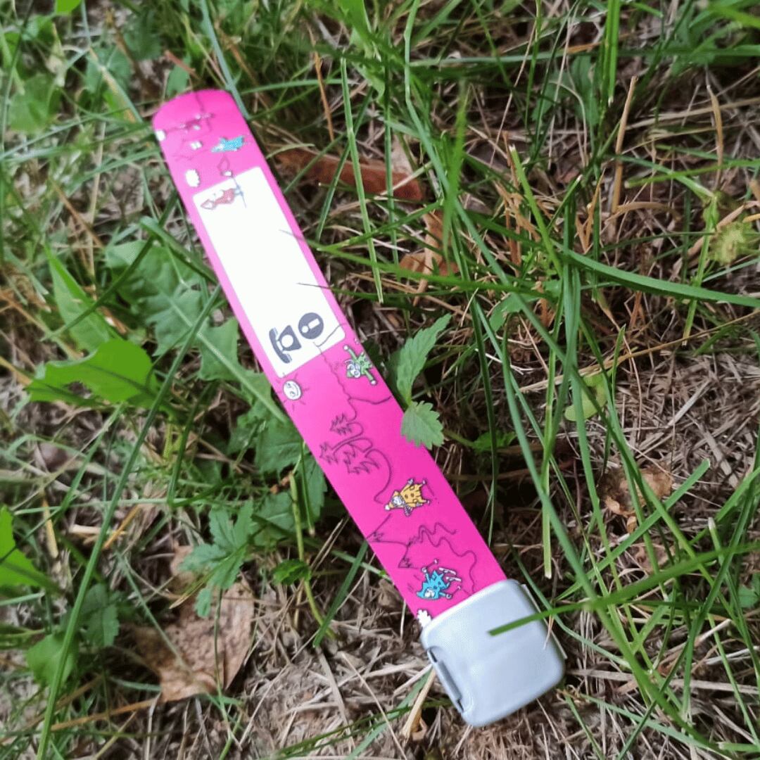 Promaledobrodruhy Dětský identifikační náramek - růžový