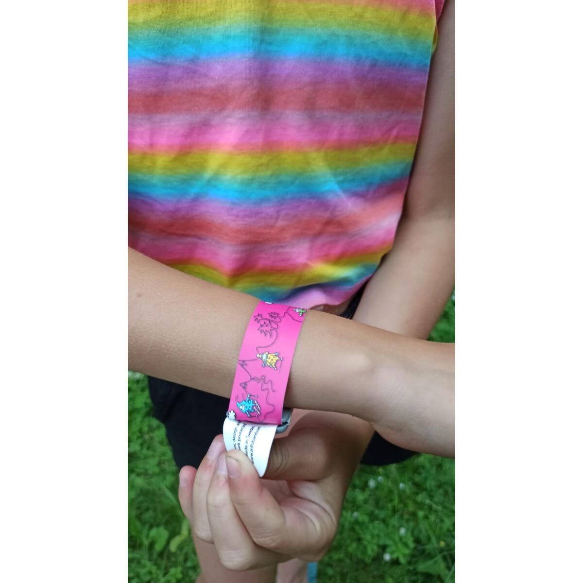 Promaledobrodruhy Dětský identifikační náramek - růžový